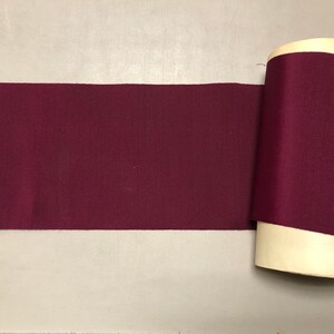 Vintage Gros Grain Ribbon, Bergundy, 6 1/2 Inches Wide, Cotton/rayon ...