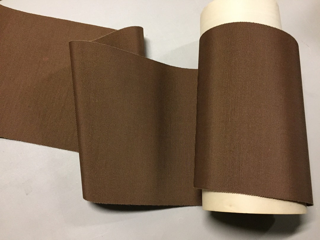 Coffee Ribbon Vintage Gros Grain Ribbon, Coffee Brown, 6 1/2 Inches Wide, Cotton ...