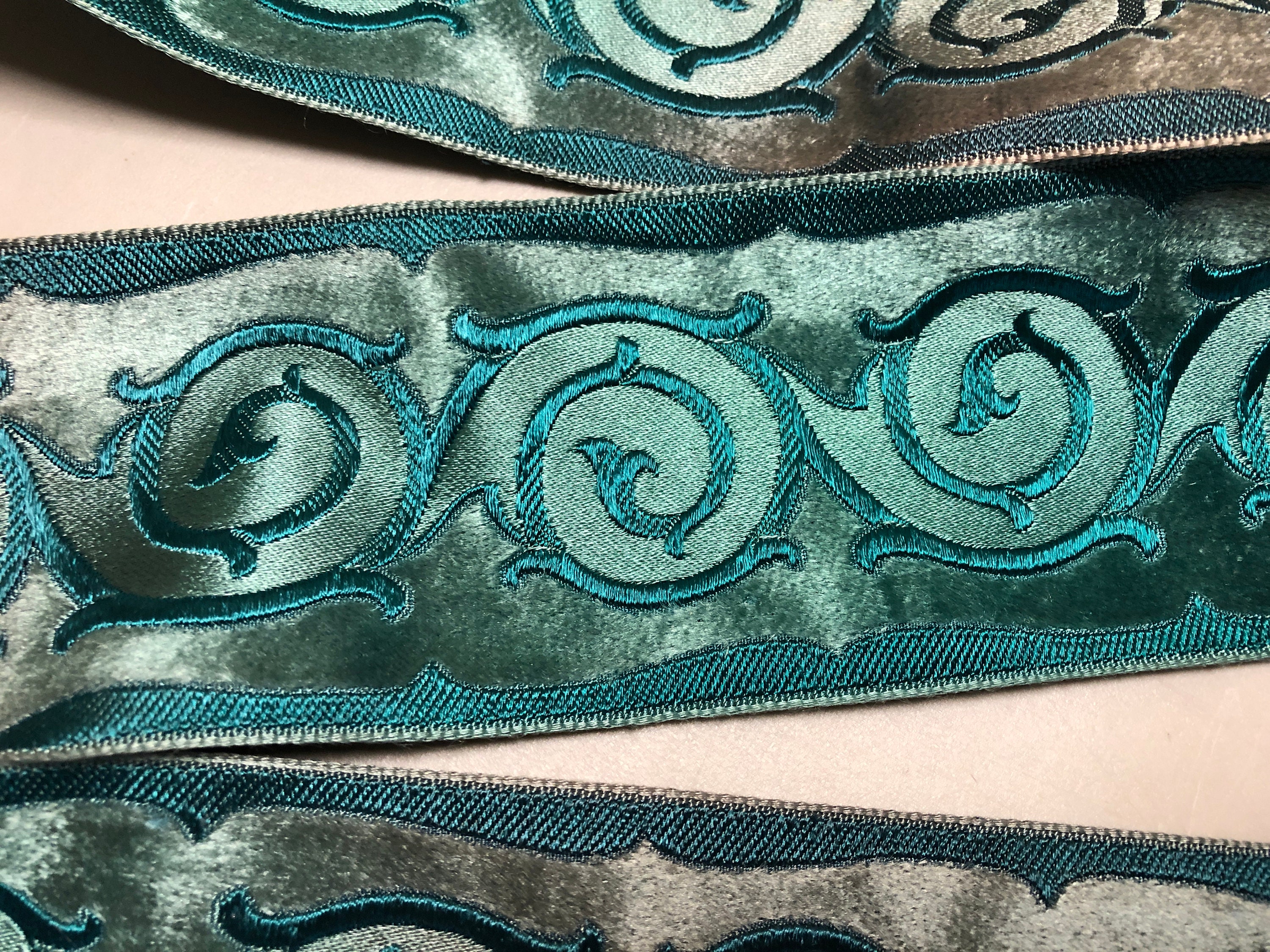 Tapestry Jacquard Ribbon with Woven Circular Pattern Pattern Etsy