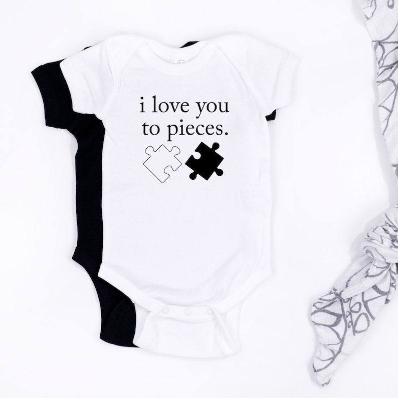 Unisex Baby Bodysuit Baby Gift Baby Clothes Baby Apparel I Love You To Pieces Baby Bodysuit Baby Shirts Baby Shower Gift