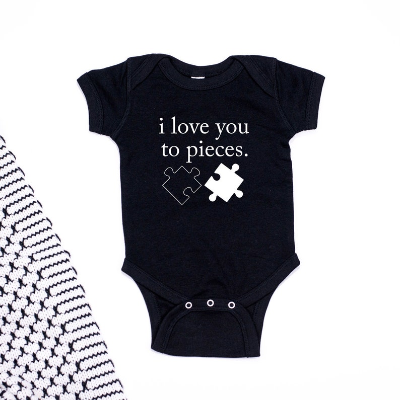 Unisex Baby Bodysuit Baby Gift Baby Clothes Baby Apparel I Love You To Pieces Baby Bodysuit Baby Shirts Baby Shower Gift