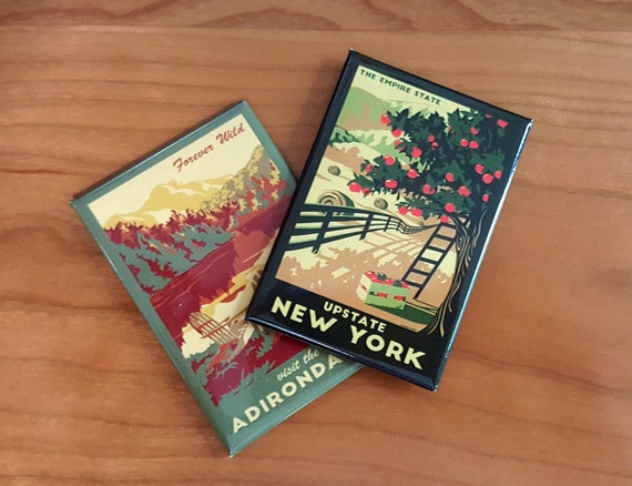 Fridge Magnet New York City Vintage Travel Poster NYC 