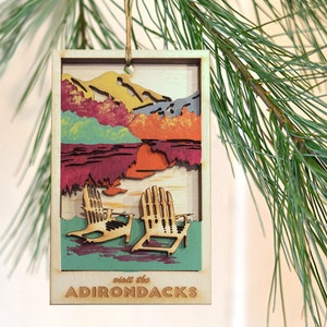 Adirondack Ornament | Weihnachtsbaum ADK Holz Ornament