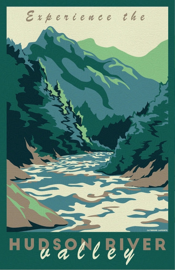 Famous Rivers Poster River trip poster | Mapsru.com
