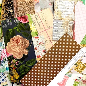 50 PCS Destash Scrap Patterned Paper, scrapbooking, junk journals, card making, grab bag, crafting, paper pack, card stock, paper destash