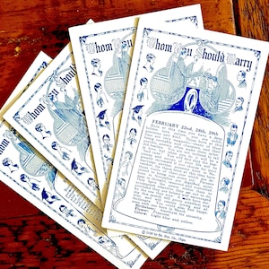 4 vintage 1926 Who You Should Marry Penny Arcade Cards, Ephemera, Junk Journal, Mixed Media,