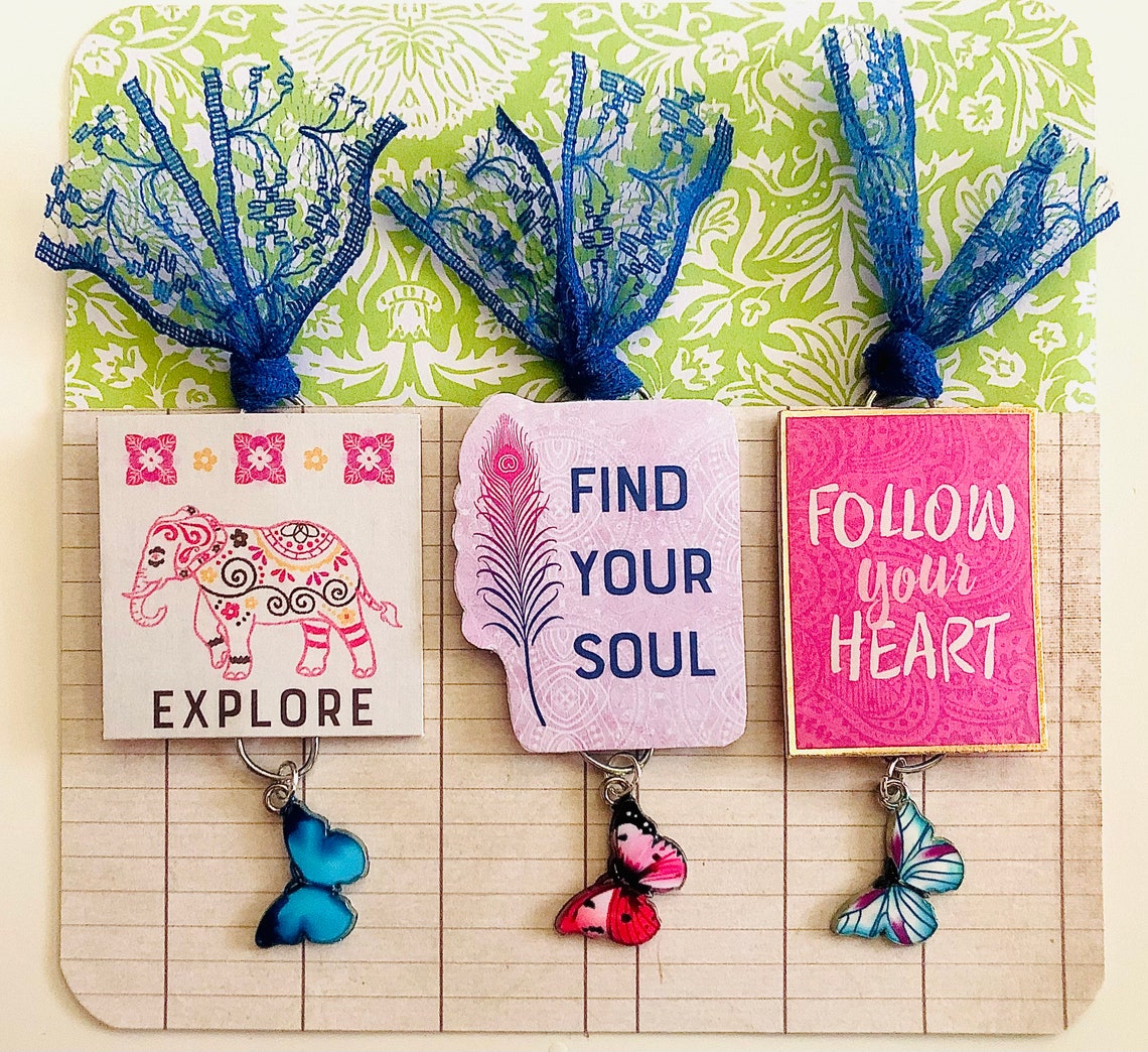 Set of 3 Hidden Paper Clips Altered Paperclips Decorative Etsy