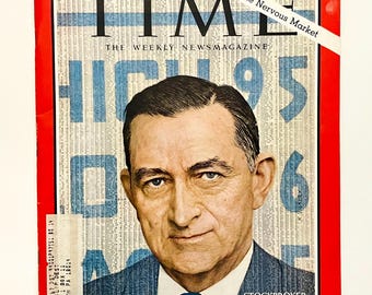 Vintage 1966 Time Magazine,  Ephemera, Junk Journal, Vintage Magazine Ephemera,