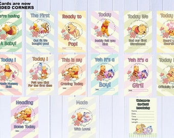 Pregnancy Milestone Cards Lion King Pack of 30 Cards New Mum to be Gift 6/"x4/"