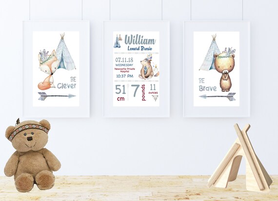 boho woodland stuffed animals