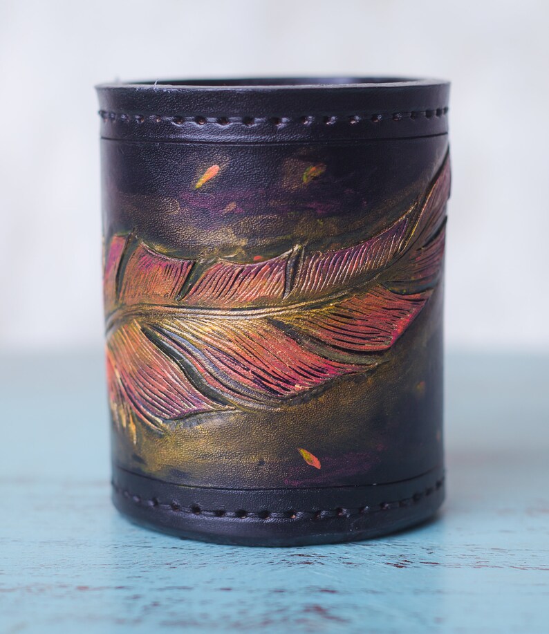 Handmade Leather Dice Cup Etsy