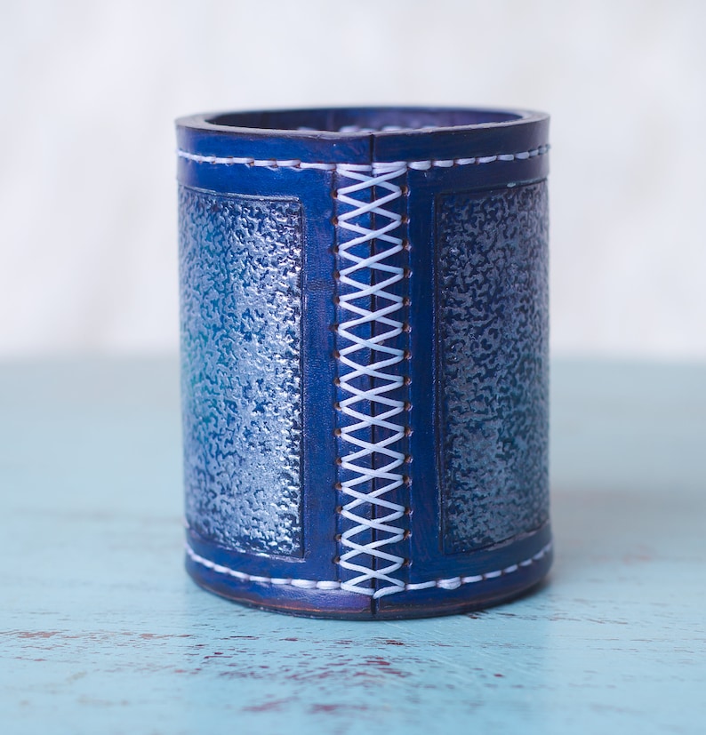 Handmade Leather Dice Cup Etsy