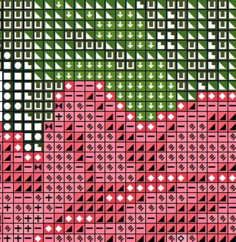 Pink Roses Counted Cross Stitch Pattern in PDF for Instant Download - Etsy