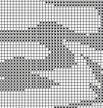 Four Point Star Counted Cross Stitch Pattern in PDF for | Etsy