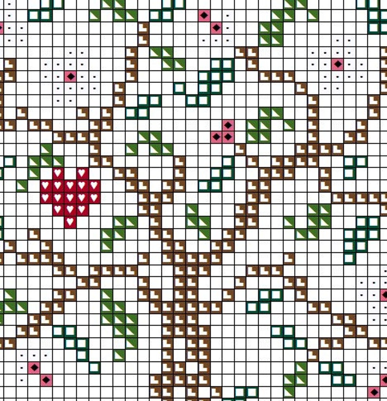 Changing Seasons Counted Cross Stitch Pattern in PDF for ...