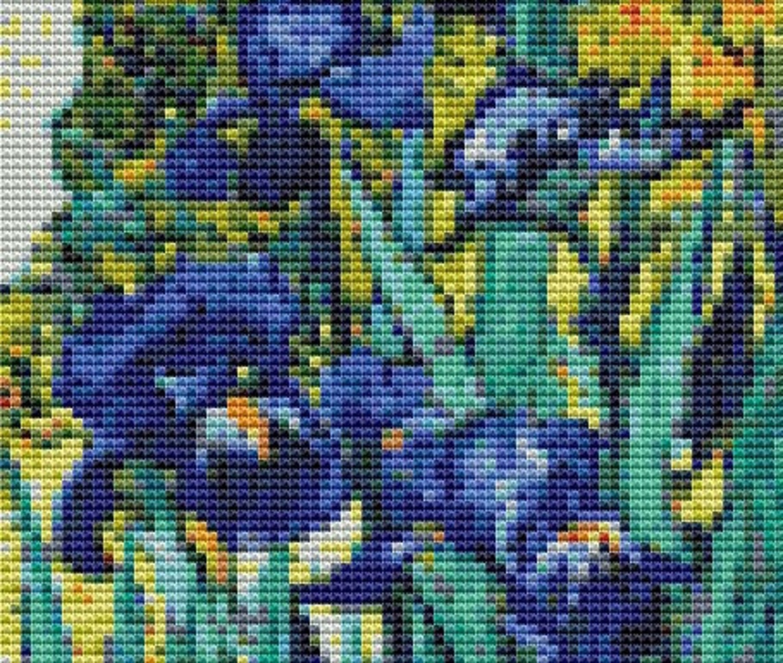 Famous Art For Bedroom Vase Of Irises Vincent Van Gogh Paintings Hand Painted Hi