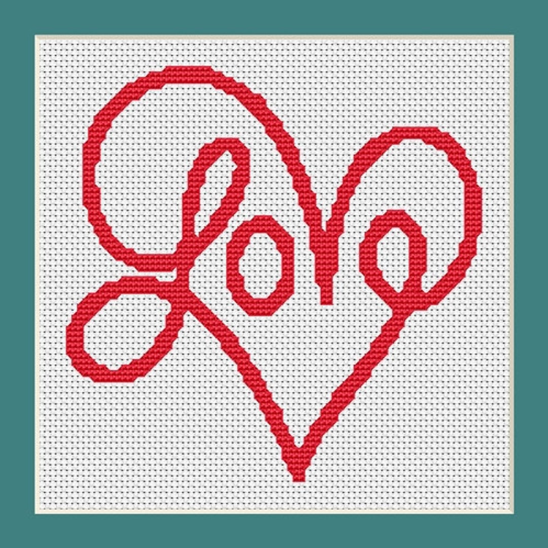 Fancy Love Heart Saying Counted Cross Stitch Pattern in PDF for Instant Download - Etsy fancy-love-heart-saying-counted-cross-stitch-pattern-in-pdf-for-instant-download-etsy