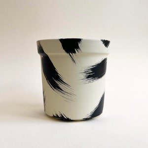 Large Brush Strokes Plant Pot image 9