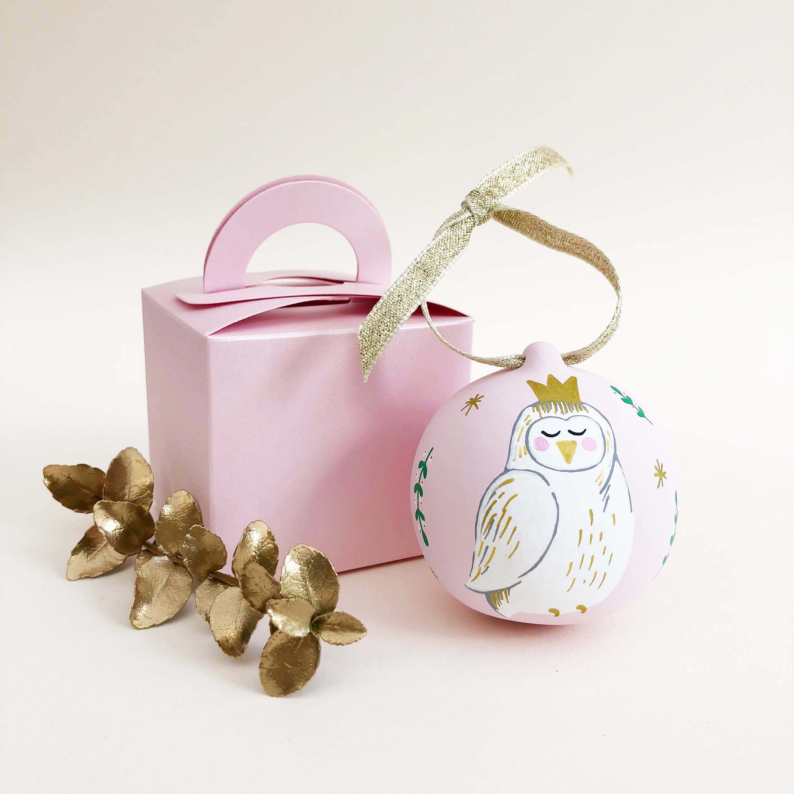 Bauble de Noël Illustré à La Main Personnalisée