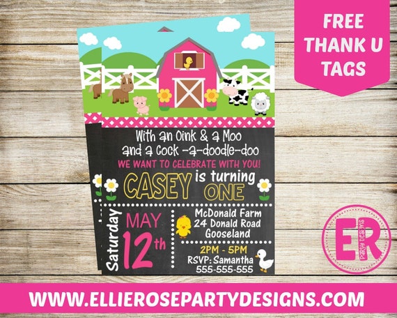 pink farm birthday party