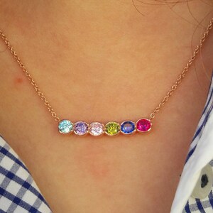 14K Solid Gold Birthstone Mothers 