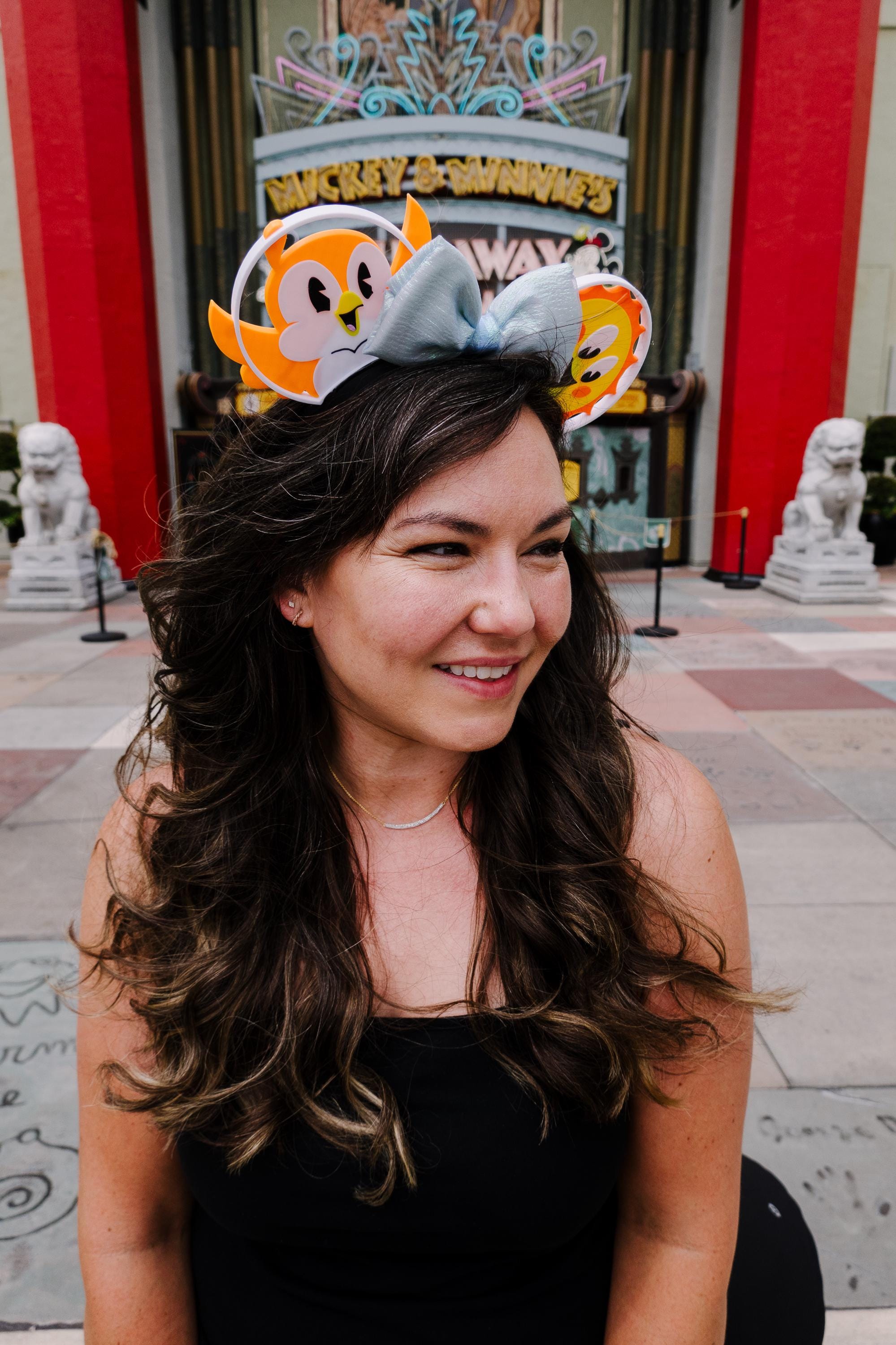 Disney Mickey and Minnie\'s Runaway Railway Minnie Mouse Chuuby Ears Headband NWT Runaway Railway Ears - Minnie Mouse, Mouse, Toontown  main image 4