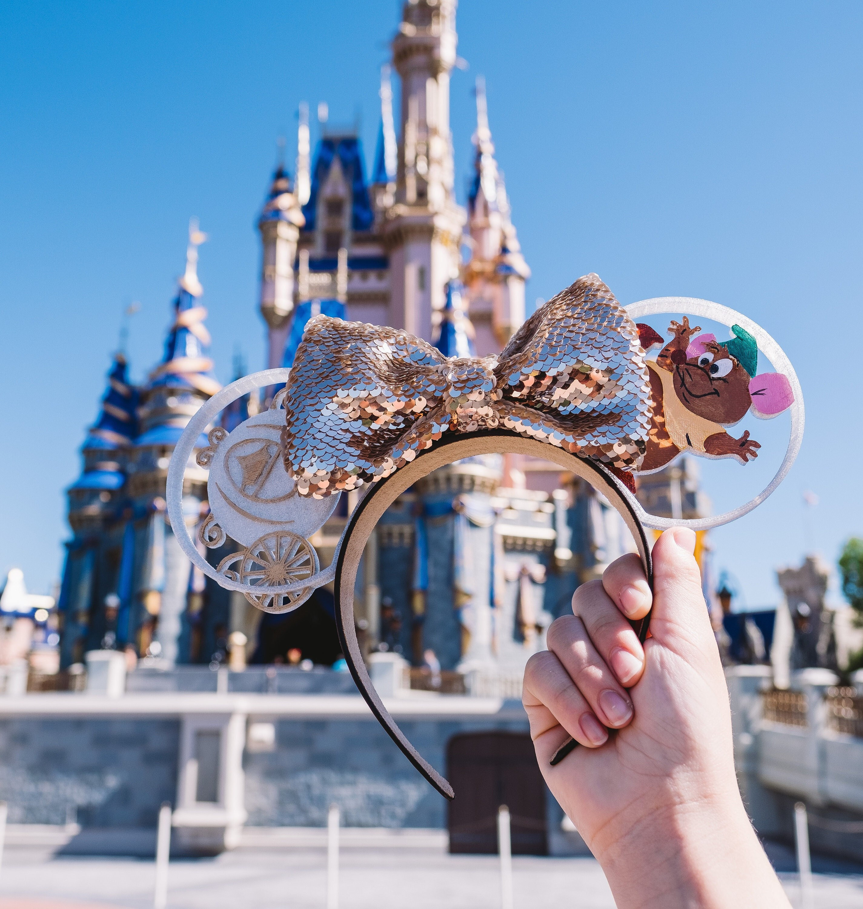 Bibbidi-bobbidi-boo! - Cinderella Inspired Mouse Ear Headband