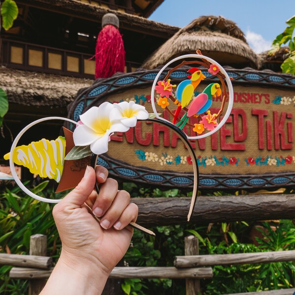 Tropical Serenade - Enchanted Tiki Room Inspired Mouse Ears