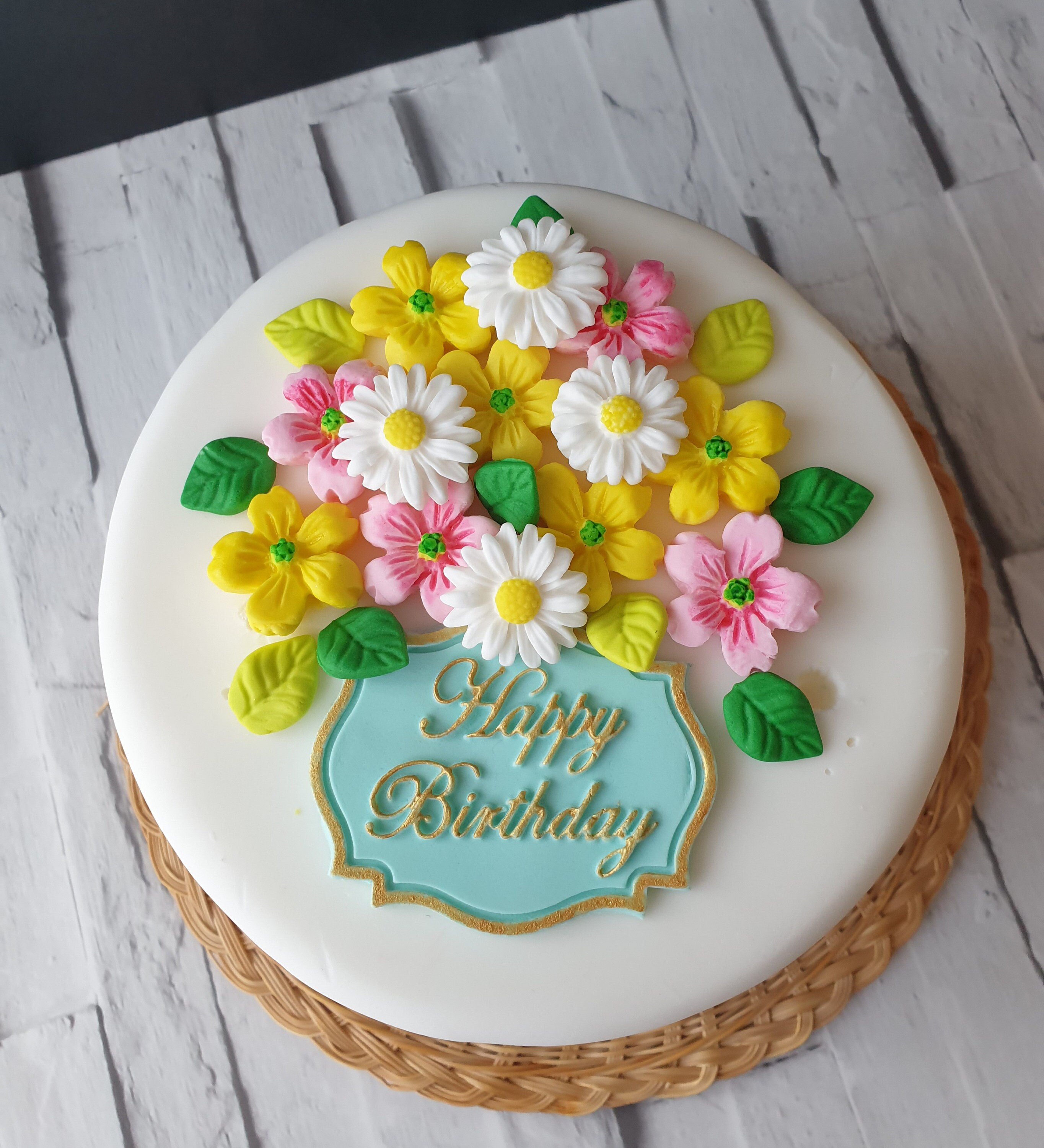 Edible Fondant Sugar Meadow Wild Flowers for Cake Cupcake Etsy