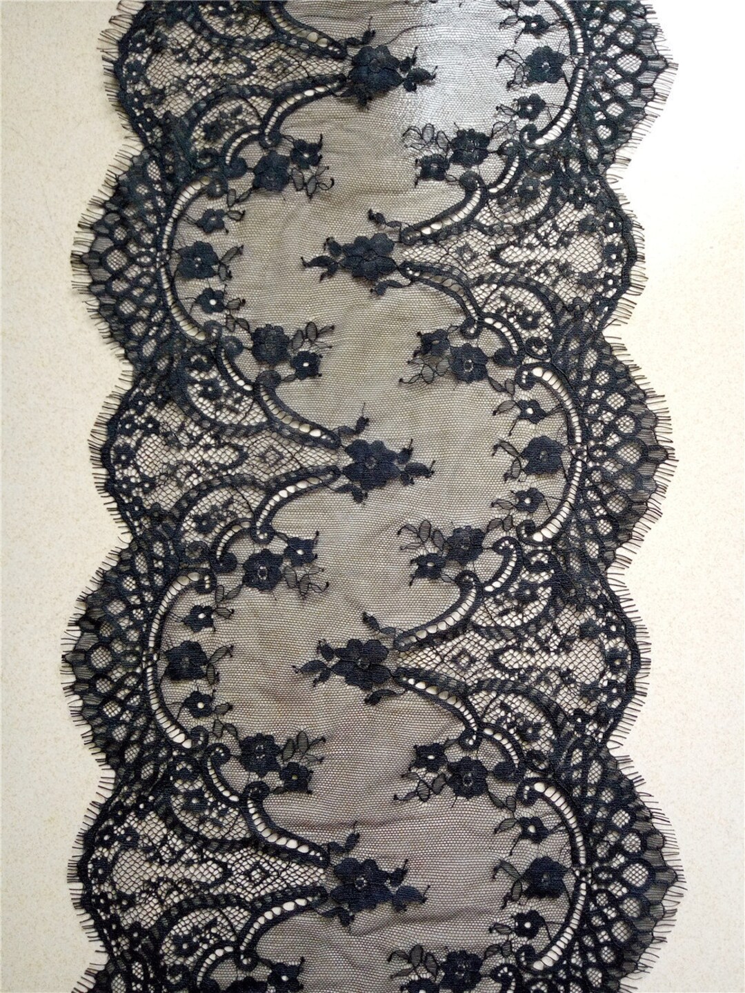 Black Lace Runner, 10 ,lace Table Runner, Wedding Table Runners, Navy