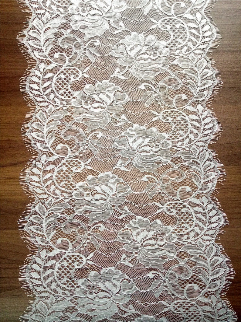 White lace table runner lace table topper lace table Etsy
