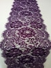 Purple Lace Table runner, 10' , purple table runners, wedding table runners, lace table runner, R15121301