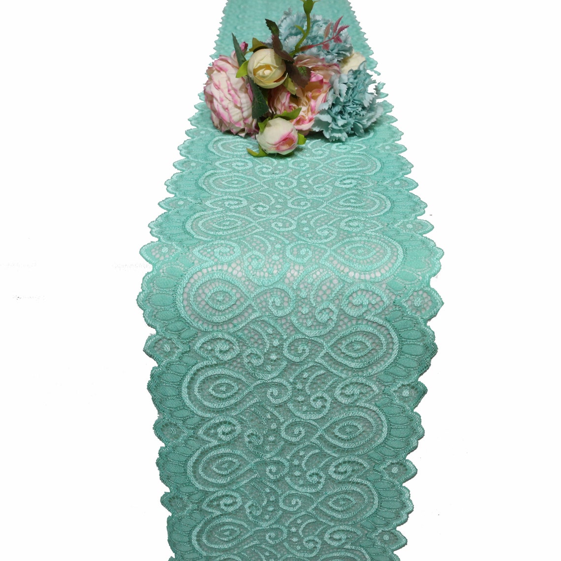 Mint Table Runner Mint Green Lace Table Runner Lace Table Etsy Australia