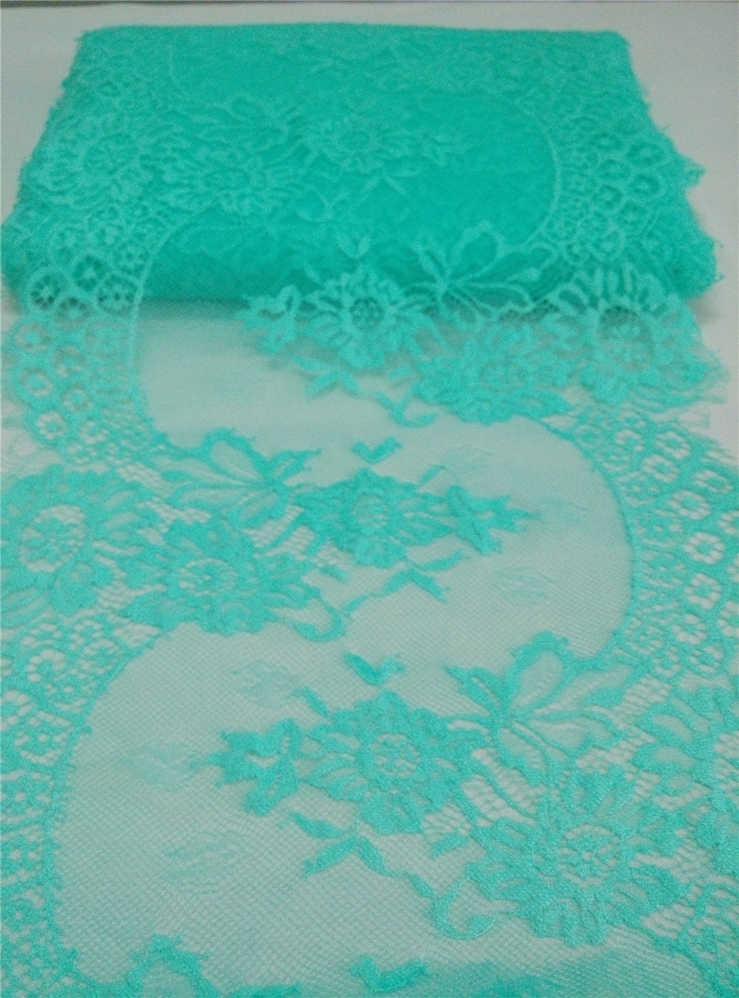 Mint Lace Table Runner 12 White Table Runners Etsy