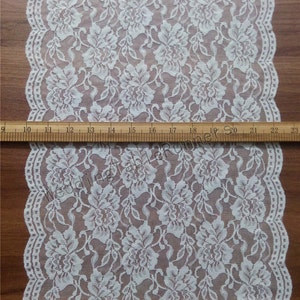 Ivory Lace Table runner 12 wedding table runner white table runners wedding table runners R112431 image 4