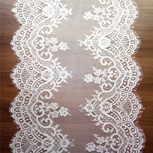White lace runner,  15" wide  , lace table runner,  wedding  table runners, tablerunners,  white table runner, RC02