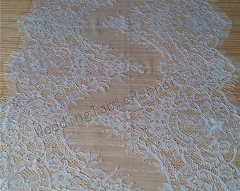 10ft  Lace Table runner,  16", white table runner,table runners,  white  table runners,  wwedding  table runners,   runner14101601