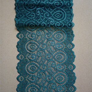 Teal Table Runner, Green Lace Table Runner, 7 Wide, Wedding Decor ...