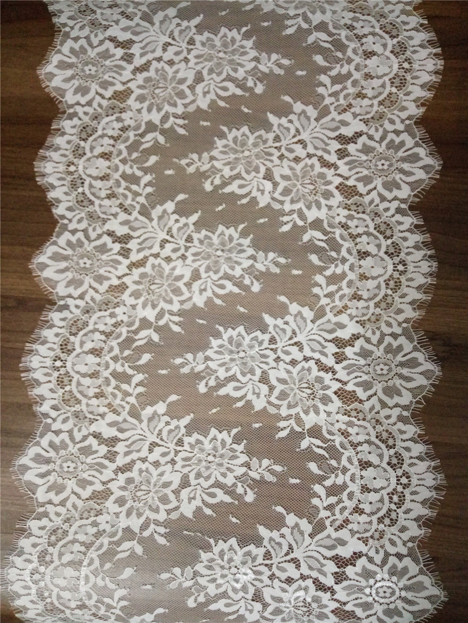 Ivory lace table runner/extra wide table runners 15 Etsy