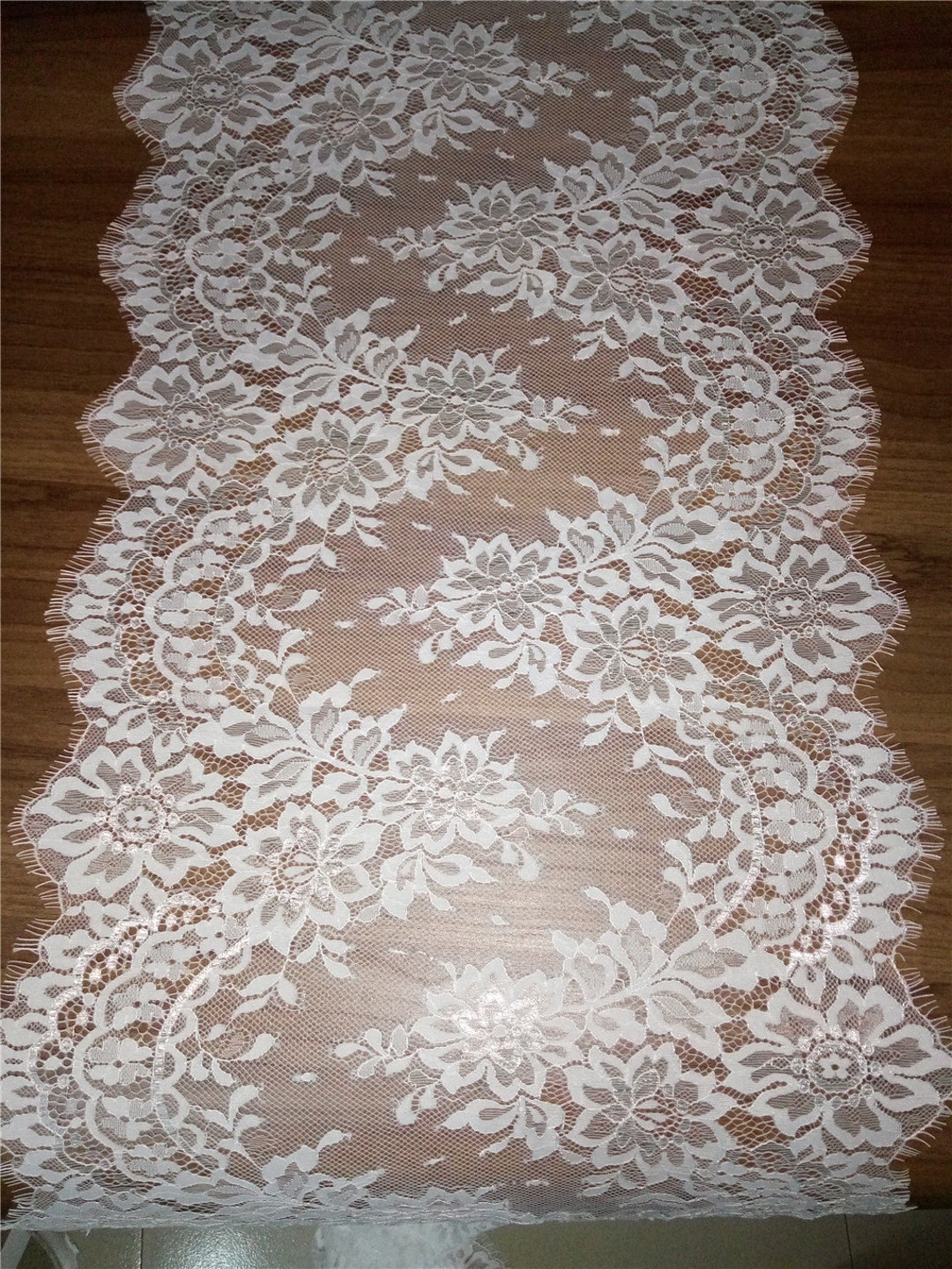 Ivory Lace Table Runner/extra Wide Table Runners, 15 Wide, Modern Table
