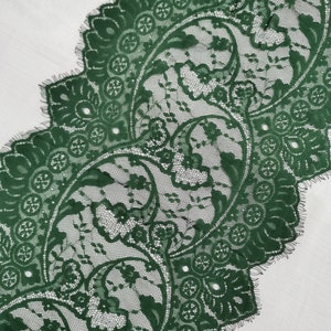Green table runner hunter green lace runner 13" wide 10ft/120inch long wide wedding decors bridalshowers orholidays image 3