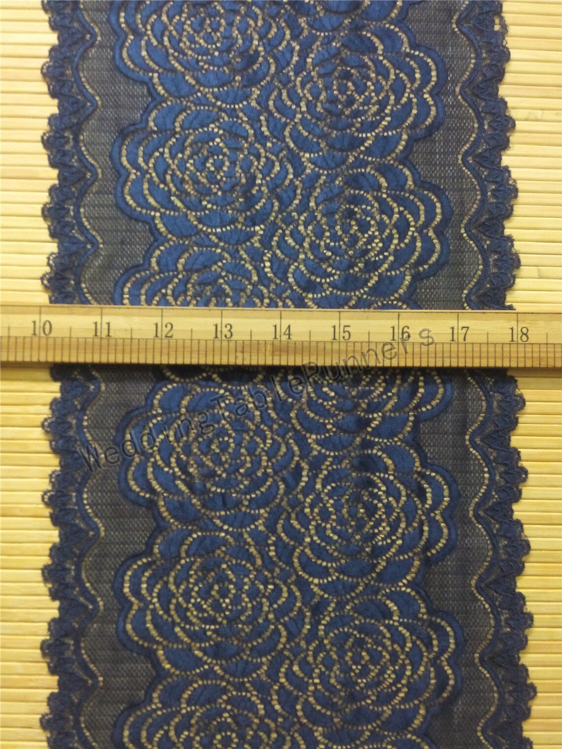 Navy Lace Runner/wedding Table Runner/lace Table Runner Etsy