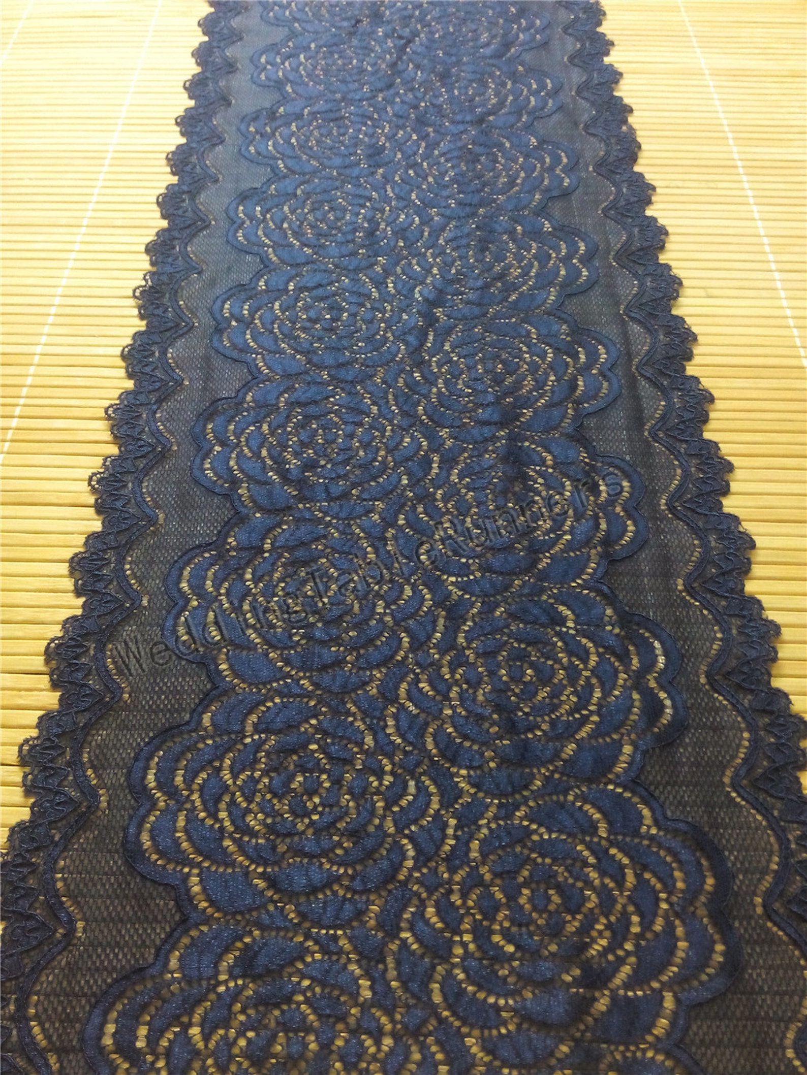 Navy Lace Runner/wedding Table Runner/lace Table Runner Etsy