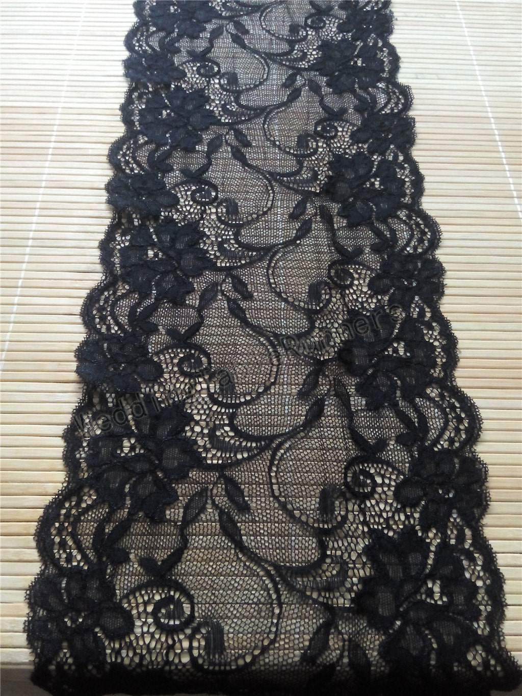 Black Lace Runner 7 Wedding Table Runner Lace Table Etsy UK