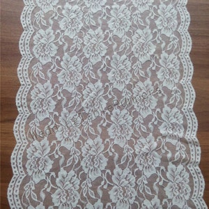 Ivory Lace Table runner 12 wedding table runner white table runners wedding table runners R112431 image 2