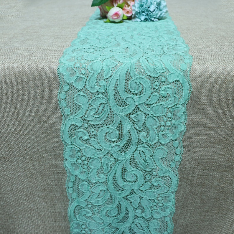 Black lace table runner/ lace table runner/black lace runner Etsy