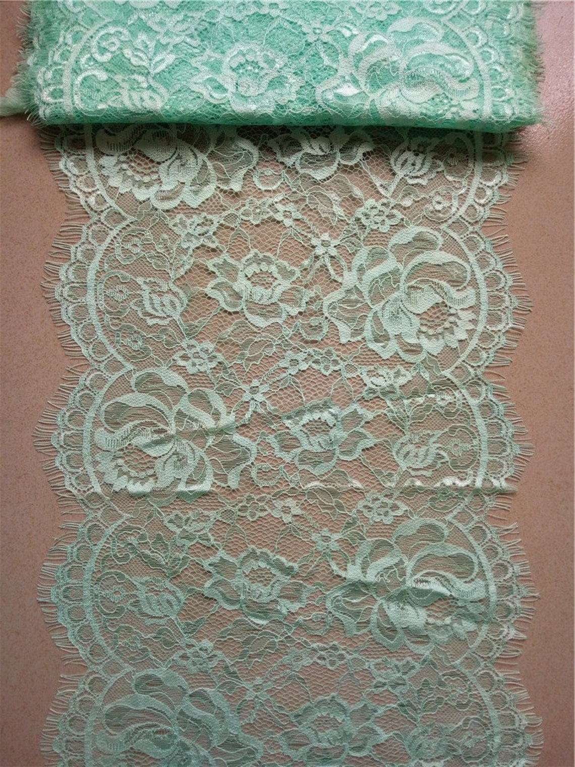 Mint Table Runner 12/30cm Wide Mint Green Table Etsy