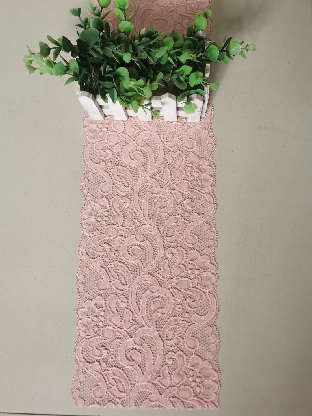 Blush Pink Lace Runner, 7 ,wedding Table Runner , Lace Table Runner