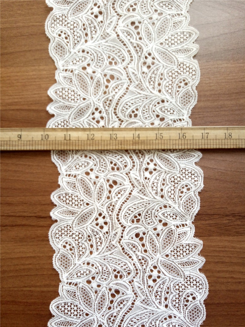 Ivory Lace Table Runner 7 Wide Rustic Decor Wedding Etsy