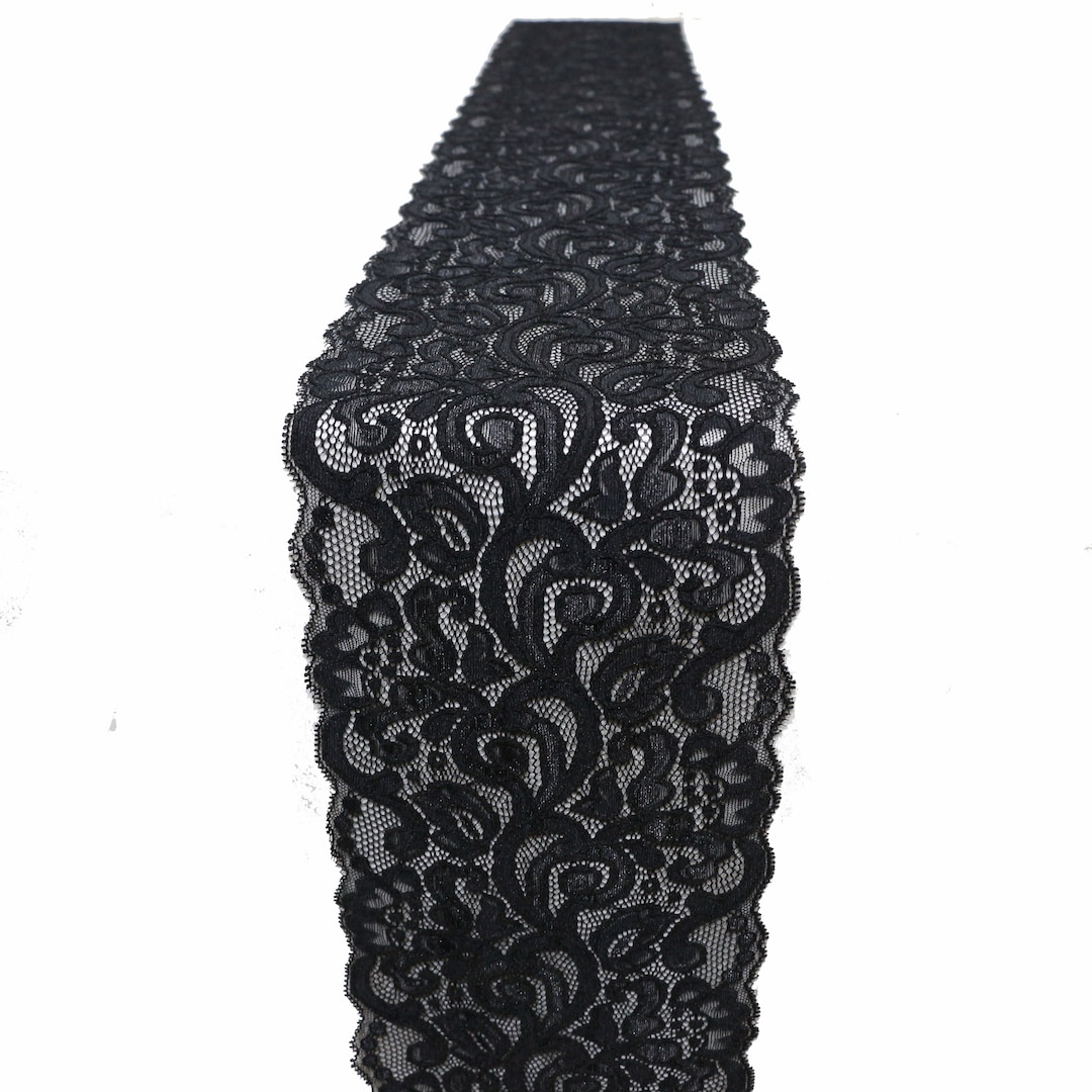 Black Lace Table Runner/ Lace Table Runner/black Lace Runner, Wedding